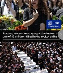 Mourners Gather For Funerals Of Children Killed By Hezbollah (Photos)