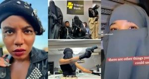 Muslim lady calls out Nancy Isime for using Niqab on movie set