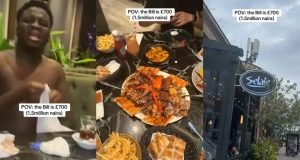 Nigerian Man Bursts Into Tears, Pulls Off Clothes As Friends Mistakenly Eat ₦1.5m Food At UK Restaurant