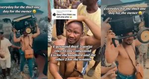 Nigerian Man Faces Public Humiliation For Stealing 3 Generators