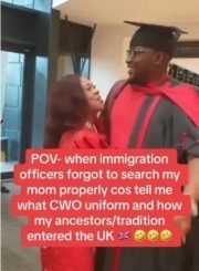 Nigerian Mum Causes A Stir As Her Son Graduates From UK University (Video)