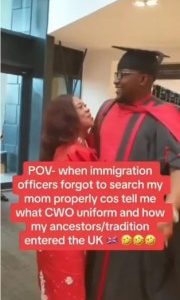 Nigerian Mum Causes A Stir As Her Son Graduates From UK University (Video)