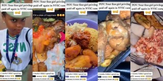 Nigerian lady enjoys 3 weeks of free food at NYSC camp, thanks to her pretty face