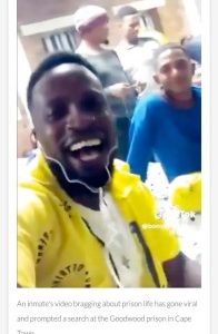 Outrage In SA After Zimbabwean Inmate Brags About Good Life In Prison (Video) 