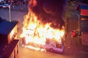 Riot In Leeds, United Kingdom Over Child Services