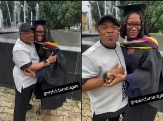 Victor Osuagwu Celebrates As His First Daughter Bags A Degree