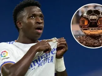 Former England defender Rio Ferdinand has picked Vinicius Junior as the favorite to win this year’s Ballon d’Or.