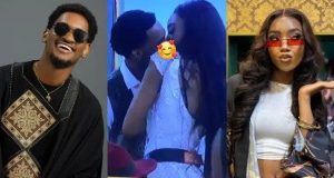  BBNaija S9 Moment Topher and Anita share their first kiss