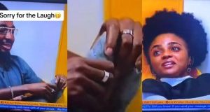 BBNaija S9 Toby Forge caught on camera gently massaging Kassia’s leg