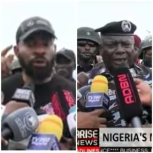 FCT Police commissioner and Lawyer Deji Adeyanju argue over the court order restricting the protest convergence to the MKO Abiola stadium (video)