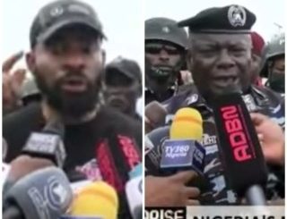 FCT Police commissioner and Lawyer Deji Adeyanju argue over the court order restricting the protest convergence to the MKO Abiola stadium (video)