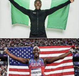 Former Nigerian hammer thrower, Annette Echikunwoke wins Olympic medal for the United States