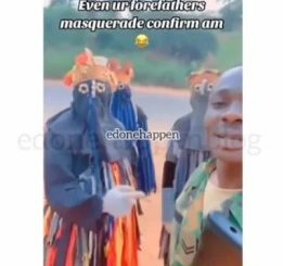 Funny Encounter Between A Soldier & Some Masquerades (Video)