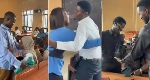 Heartwarming video of final year students exchanging surprise gifts on FYB week