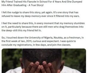 Man discovers girlfriend he sponsored through school got married to another man