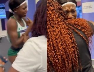 Nigerian athlete, Favour Ofili in tears after coming 6th at the 200meters Olympics final (video)