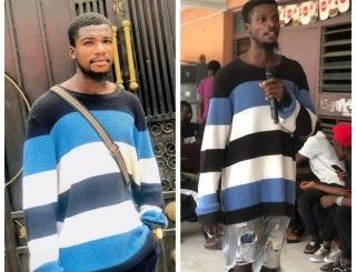 Nigerian man shares shocking transformation photos of himself just 1yr in school