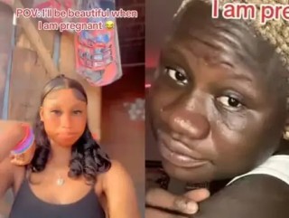 Nigerian woman pregnancy shocks many with transformation video