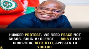 No Protest In Abia – Governor Alex Otti (Video)