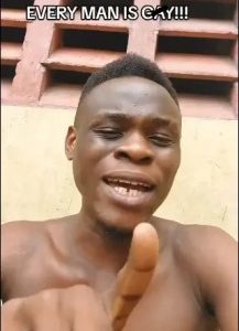 No man is 100 percent straight, every man has a bit of gay in them – Nigerian man says (video)