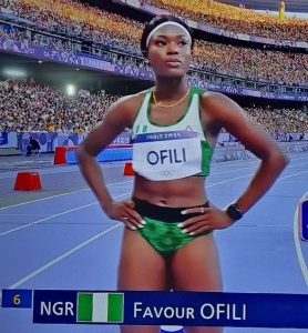  Paris 2024: Favour Ofili makes history as she becomes first Nigerian since Mary Onyali to qualify for 200m final (video)