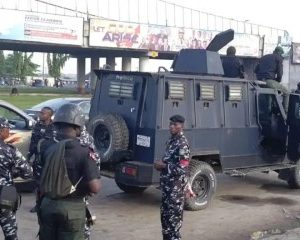 Protesters not in sight as security men converge in Effurun in Delta