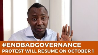 Protests Will Resume On October 1 – Omoyele Sowore