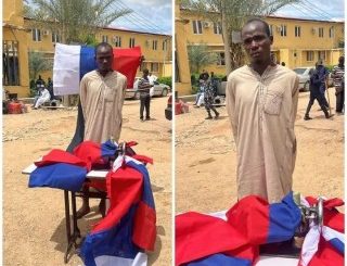 Update: DSS Arrests Tailor Mass-Producing Russian Flags In Nigeria