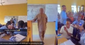 AAU Lecturer Rewards Students With ₦200 Each For Attending His Class