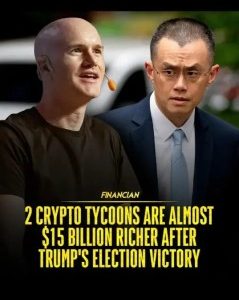 Aftermath Of Trump Victory: Binance CEO Makes $12 Billion In Crypto Boom
