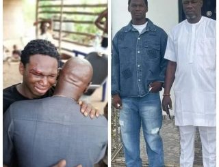 Emotional Moment Young Man Reunited With His Father After Escaping From Kidnappers’ Den In Delta