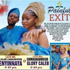 Family Announces Burial Arrangements For Nigerian Couple Who Died In Gas Explosion Days After Their Wedding