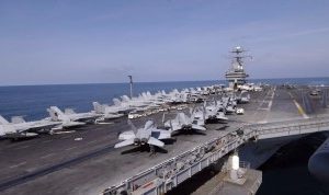 USS Abraham Lincoln Aircraft Carrier Exits Red Sea After Attacks Off Yemen Coast