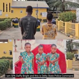 Delta Police Arrest Girl Alongside Her Boyfriend Over Murder Of Her 10-Year-Old Sister In Delta (video)