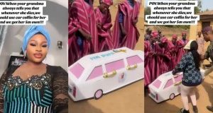 Lady Buys ₦5 Million Car-Shaped Coffin For Grandmother Who Wished For One Before Passing