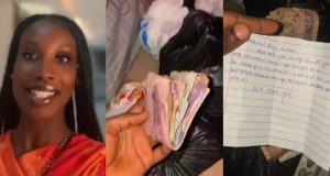 Lady Gets Emotional As She Sees Cash Gift Little Sister Included In Foodstuffs Her Mom Sent