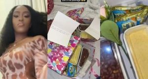 Lady Stirs The Internet With Valentine’s Gift Of Garri, Sugar, Milk, And Groundnut From Her Talking Stage