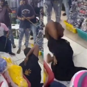 Outrage As Woman Is Flogged Mercilessly By Multiple Men In A Boutique (video)