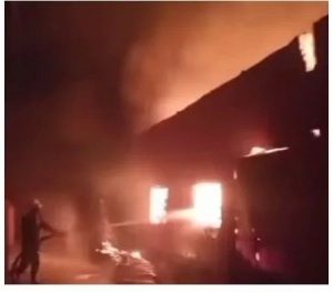 Shops Burnt As Midnight Fire Guts Anambra Market