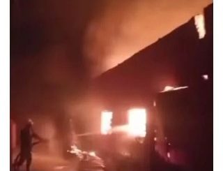 Shops Burnt As Midnight Fire Guts Anambra Market