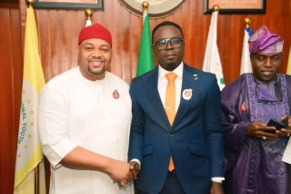 Trump’s Invitee, Hon Jim Okolo Meets With Youth Minister Ahead Of Departure (Photos)