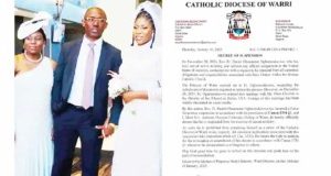 ‘Suspended Catholic Priest married because he was lonely’ – Sister