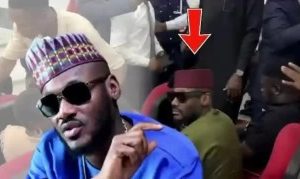 2Face Idibia storms Edo Assembly this Monday morning following rumors of alleged affair with Assembly member