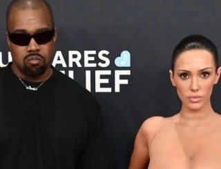 Bianca Censori goes completely nud£ as she joins husband Kanye West at the 2025 Grammys (photos)