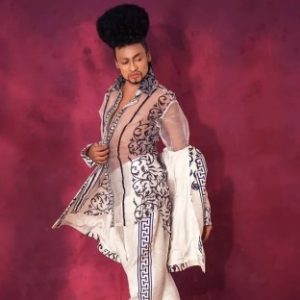 Denrele Edun reacts after questioned about his sexuality