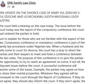 May Yul-Edochie’s lawyer gives update on her divorce case with Yul Edochie