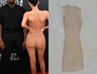 “My Love, My Best Friend, My Wife” Kanye West Writes As He Proudly Shows Off Naked Bianca Censori And Her Grammy Dress That Left Nothing To The Imagination (photos)