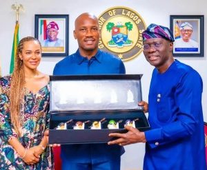 Sanwo-Olu Hosts Football Legend Didier Drogba In Lagos (Video)