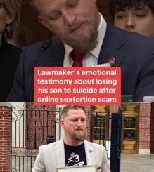 U.S. lawmaker Brandon Guffey delivers tearful speech before Senate after losing teenage son to sextortion scheme carried out by scammer in Lagos