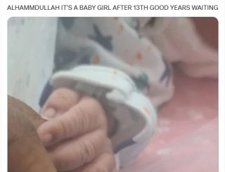 Nigerian man overjoyed as he becomes a father after 13 years of waiting